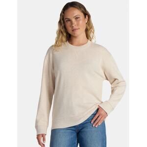 NWT Time and Tru French Terry Crewneck Sweatshirt Color: Oatmeal Size: XXL